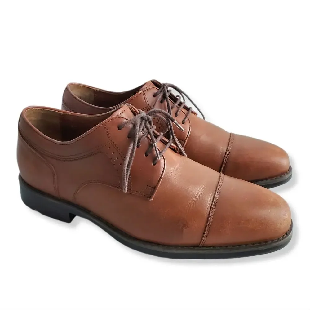 Johnston Murphy Branning XC4 Waterproof Cap Toe Oxford Shoe 7.5 Brown Classic